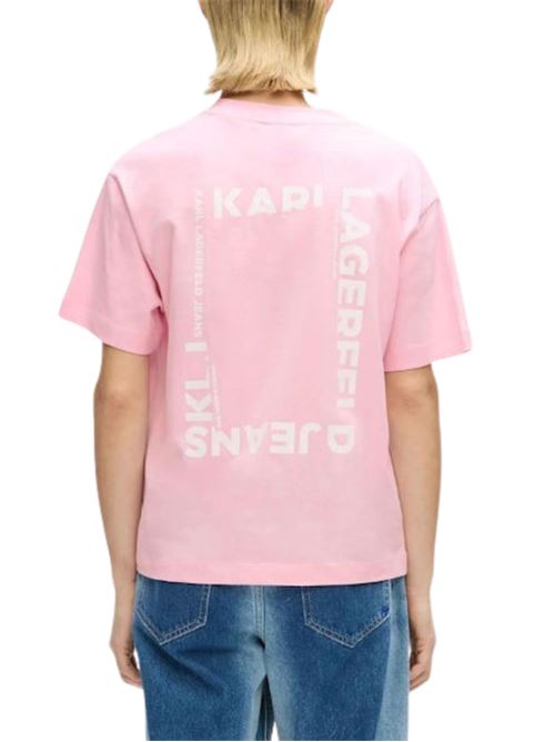 T-shirt con stampa sul retro Karl Lagerfeld jeans | B2W170691IF